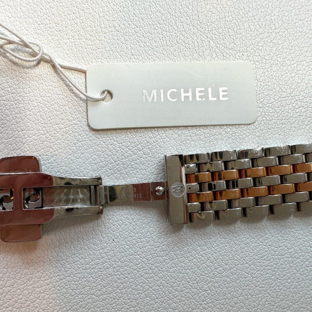 COPY - 16MM Michele Deco Two Tone Watch Band